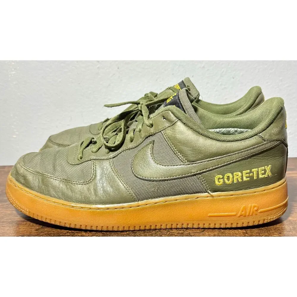 Nike Air Force 1 Gore-tex Medium Olive Sequoia Gold CK2630 200 Size 11